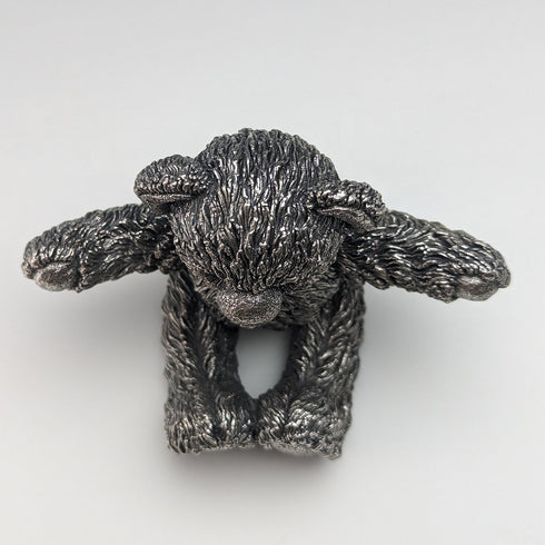 英国 カントリーアーティスト社 テディベア 純銀張り彫刻 フィギュリン