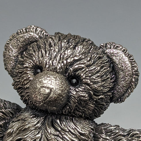 英国 カントリーアーティスト社 テディベア 純銀張り彫刻 フィギュリン