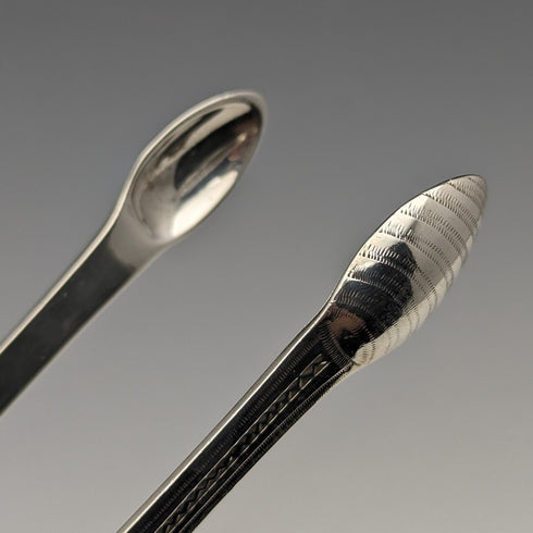 1791年 ジョージアン 英国アンティーク 純銀製 シュガートング 33g Samuel Godbehere & Edward Wigan