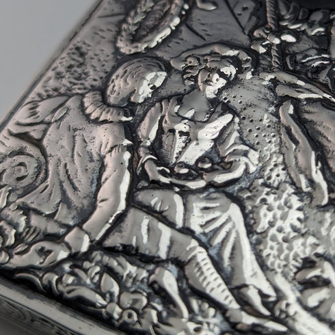 20 世紀初古董 800 銀長方形盒子 94 克