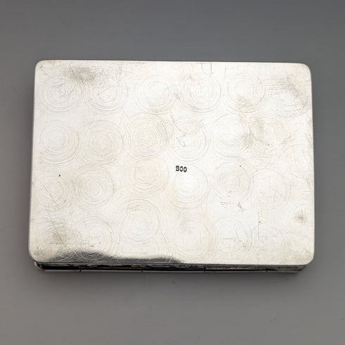 20 世紀初古董 800 銀長方形盒子 94 克