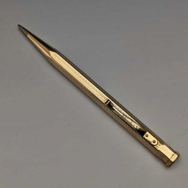 英國復古 Yard O 紅色卷金六角自動鉛筆