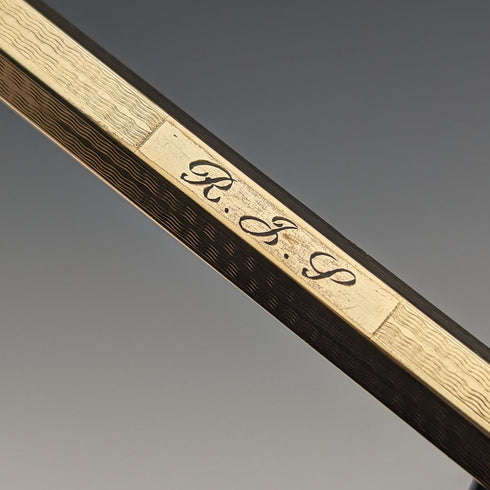 英國復古 Yard O 紅色卷金六角自動鉛筆