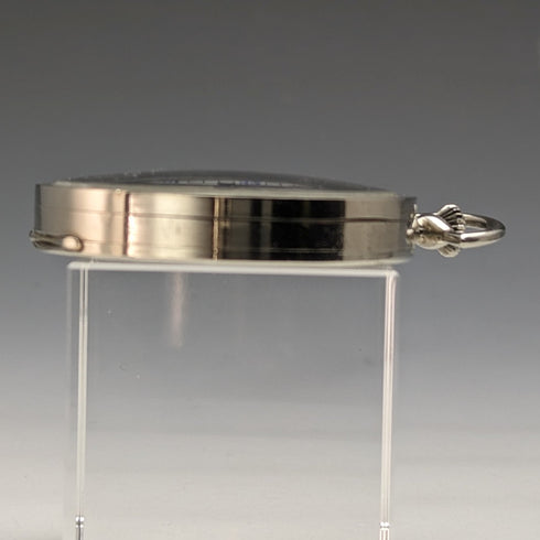 ヴィンテージ スイス PEIGUES 懐中時計 アールデコ コイン型ケース 動作良好