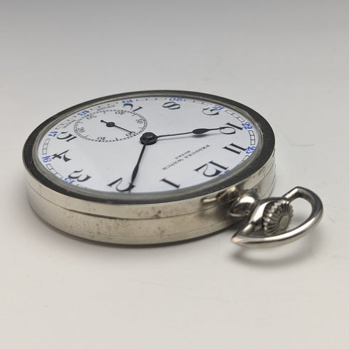 ヴィンテージ スイス PEIGUES 懐中時計 アールデコ コイン型ケース 動作良好