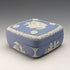 British Vintage Wedgwood Jasperware Square Case Small Case Pale Blue