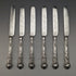 1838 British Antique Sterling Silver Handle Cutlery 6 Pair Set Boxed Charles Needham