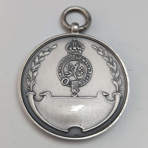 1930 British Vintage Sterling Silver Cricket Medal Fob Navy, Army & Air Force Institute