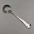 1906 British Antique Pure Silver & Bluegrass Salt Dish & Spoon Josiah Williams
