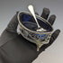 1906 British Antique Pure Silver & Bluegrass Salt Dish & Spoon Josiah Williams
