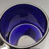 1910 British Antique Pure Silver & Bluegrass Mustard Pot & Spoon Vander & Hedges