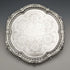 1895 British Antique Sterling Silver Salva Diameter 22cm 363g CHARLES BOYTON