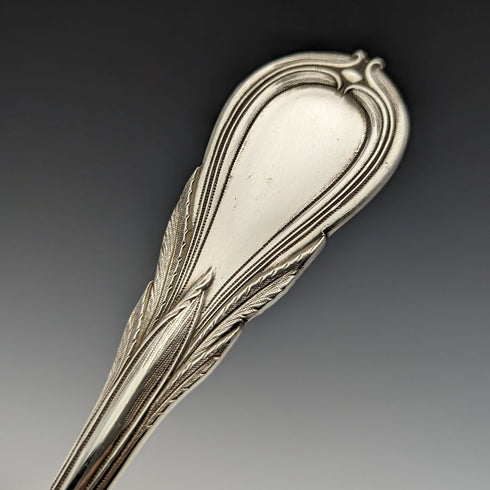 英国アンティーク 白蝶貝、シルバープレート製 クリスニングサービングカトラリー ケース入