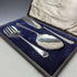 Around 1950 British vintage silver-plated serving cutlery set in case WALKER&HALL