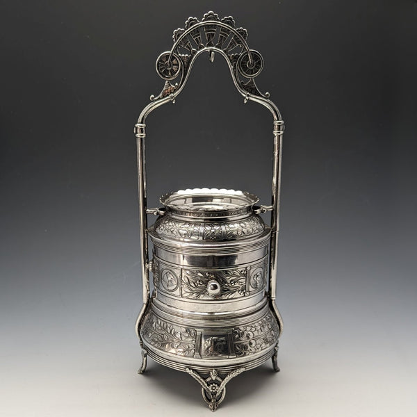 古董鍍銀懷錶架和珠寶盒 Reed & Barton