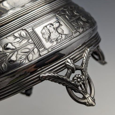 古董鍍銀懷錶架和珠寶盒 Reed & Barton