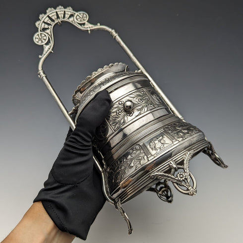 古董鍍銀懷錶架和珠寶盒 Reed & Barton