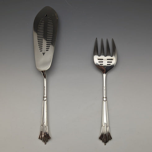 19世紀後半 英国アンティーク シルバープレート製 サーバーセット GOLDSMITHS & SILVERSMITHS