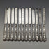 1864 British Antique Sterling Silver Dessert Cutlery 12 Pair Set Total 912g Wooden Boxed Harrison Brothers & Howson
