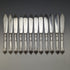 Around 1890 British antique silver plated cutlery 12 pair set in wooden box William Gallimore