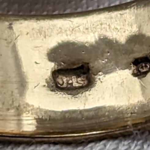 1972年 英国ヴィンテージジュエリー K9ゴールドリング 指輪