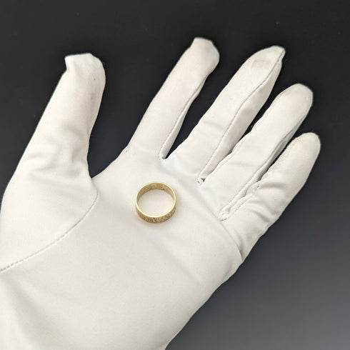 1972年 英国ヴィンテージジュエリー K9ゴールドリング 指輪