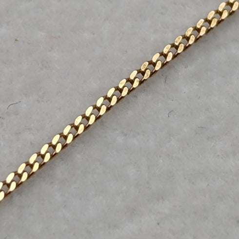 英國復古珠寶 K9 金和藍寶石心形吊墜項鍊