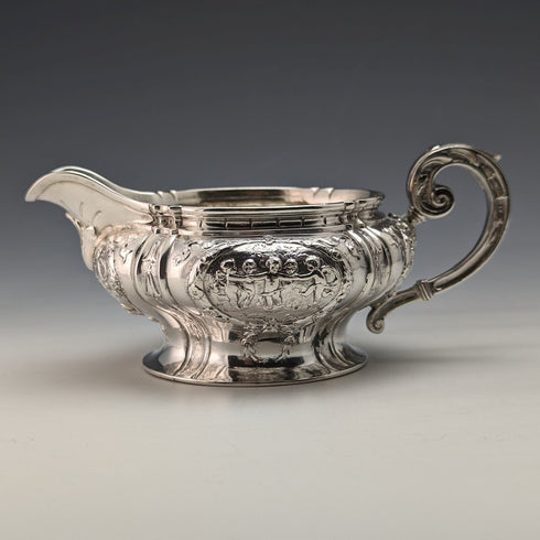 1900 年德國古董 800 銀奶油壺 180 克 Storck & Sinsheimer