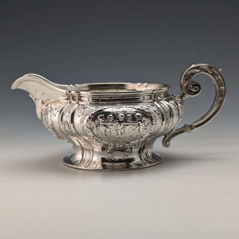 1900 German antique 800 silver cream jug 180g Storck & Sinsheimer