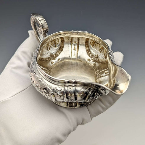 1900 German antique 800 silver cream jug 180g Storck & Sinsheimer