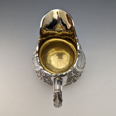 1860 年英國古董純銀奶油壺 266 克羅伯特·哈珀