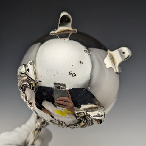 1860 年英國古董純銀奶油壺 266 克羅伯特·哈珀