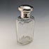Around 1924 British Vintage Sterling Silver Lid Glass Bottle Set of 4
