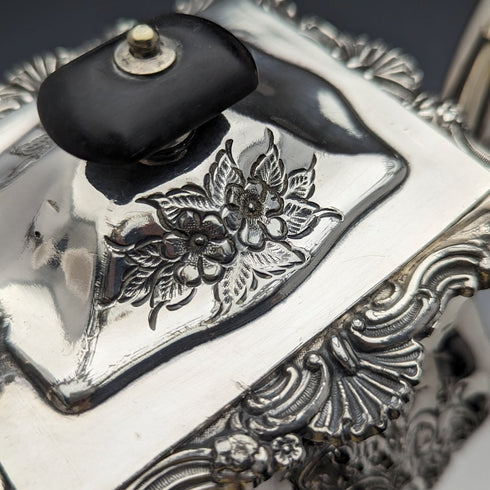 1895 年英國古董鍍銀茶壺 Lee & Henry Wigfull