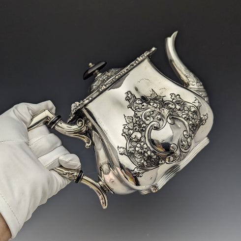 1895 年英國古董鍍銀茶壺 Lee & Henry Wigfull