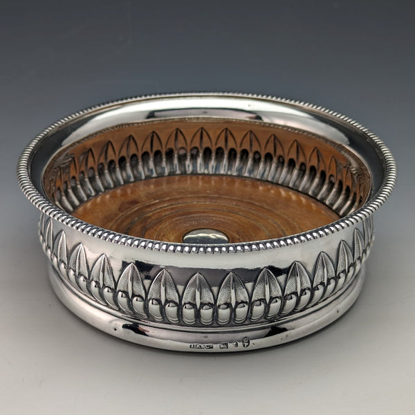 1808 年英國古董格魯吉亞純銀瓶杯墊 255 克約翰·羅伯茨