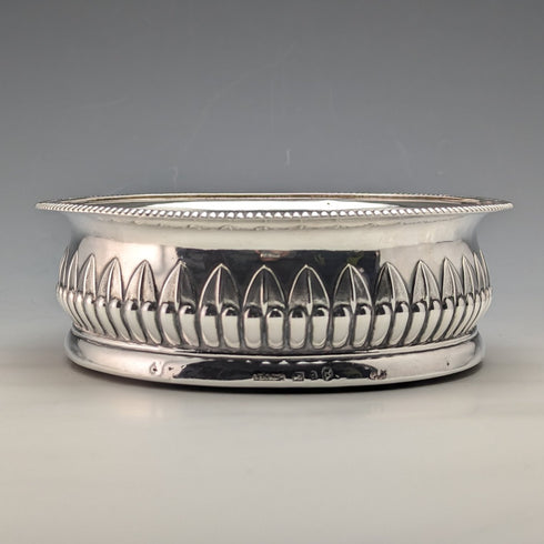 1808 年英國古董格魯吉亞純銀瓶杯墊 255 克約翰·羅伯茨