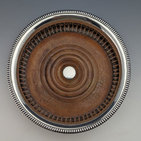 1808 年英國古董格魯吉亞純銀瓶杯墊 255 克約翰·羅伯茨