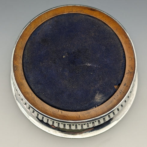 1808 年英國古董格魯吉亞純銀瓶杯墊 255 克約翰·羅伯茨