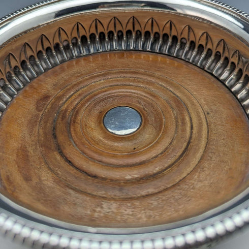 1808 British Antique Georgian Sterling Silver Bottle Coaster 255g JOHN ROBERTS