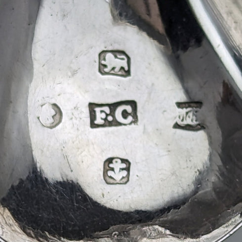 1845 British Antique Sterling Silver Tea Caddy Spoon FRANCIS CLARK