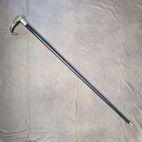 1896年 英国アンティーク 紳士用ステッキ ホーン製エレファントハンドル 86cm