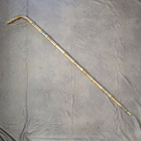 1897 年英國古董男士竹藤純銀裝飾 85 厘米