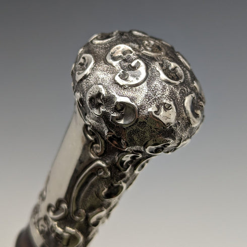 1905 年英國古董男士雨傘純銀和玳瑁樹脂手柄 86 厘米 S.FOX&Co.