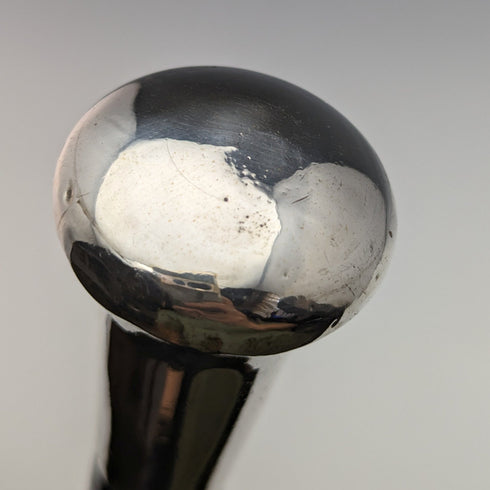 1929 年英國復古男士手杖純銀圓形手柄 91 厘米