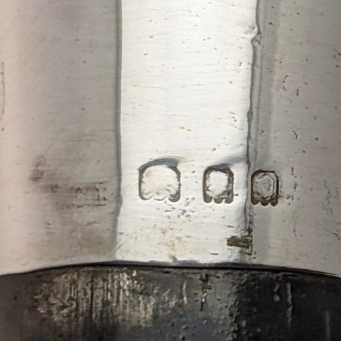 1929 年英國復古男士手杖純銀圓形手柄 91 厘米