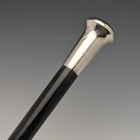 1929 年英國復古男士手杖純銀圓形手柄 91 厘米