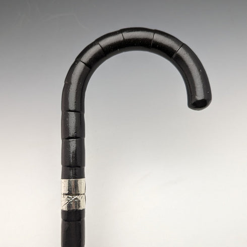 1915 年英國古董男士手杖純銀裝飾彎柄 87 厘米