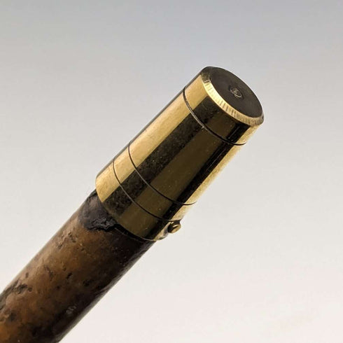 1897年 英国アンティーク 紳士用 バンブーステッキ 杖 純銀装飾 85cm
