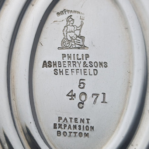 Circa 1900 British antique silver plated teapot Philip Ashberry & Sons